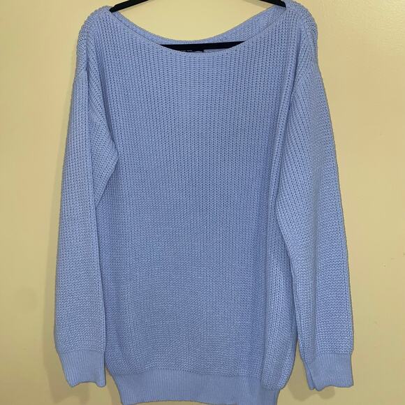 NWT Boohoo Women’s Comfy 2 Piece Set Sweater‎ and Shorts Plus Size 24 Blue - Picture 2 of 6